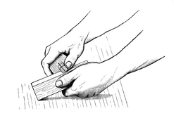 Illustration on using a marking gauge (side view).png