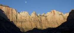 Moonset and Towers of the Virgin (5015826076).jpg