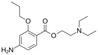 Propoxycaine structure.svg