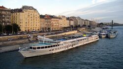 River cruise ships on the Danube in Budapest.jpg