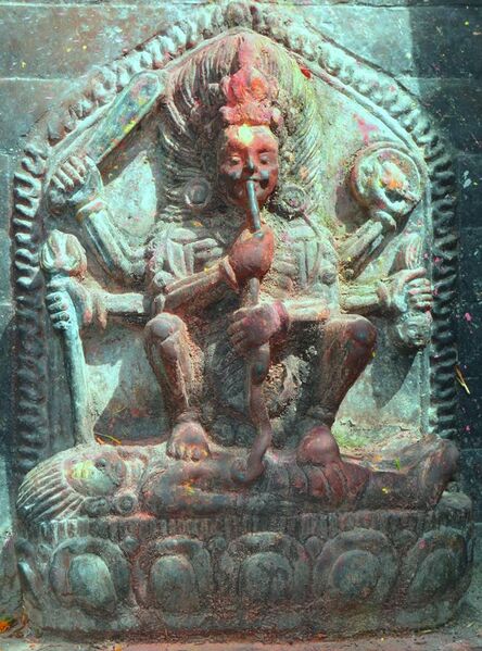 File:Shree Dakshinkali Statue at Bhagwati Temple.jpg