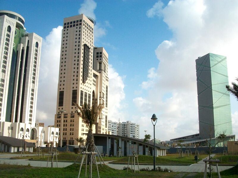 File:Tripoli Central Business District from Oea Park.JPG