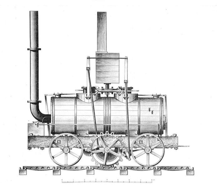 File:Blenkinsop's rack locomotive, 1812 (British Railway Locomotives 1803-1853).jpg