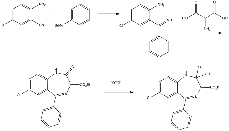 File:Chlorazepate synthesis.png