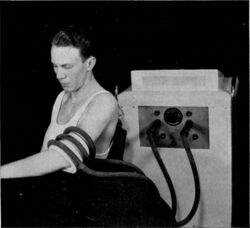 Diathermy of elbow 1945.jpg