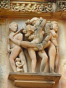 Khajuraho-Vishvanath Temple sculpture