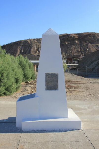 File:International Boundary Marker No. 1, U.S. and Mexico - View from north.jpg