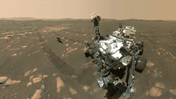 Mars 2020 selfie containing both perseverance rover and ingenuity.gif