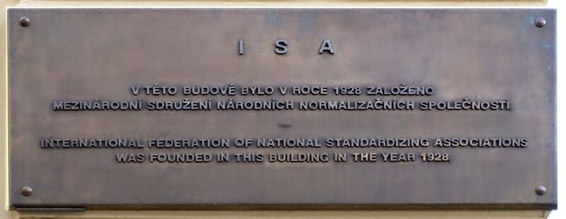 File:Memory plaque of founding ISA in Prague cropped.jpg