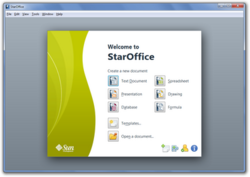 StarOffice 9.1.0 Start Center.png