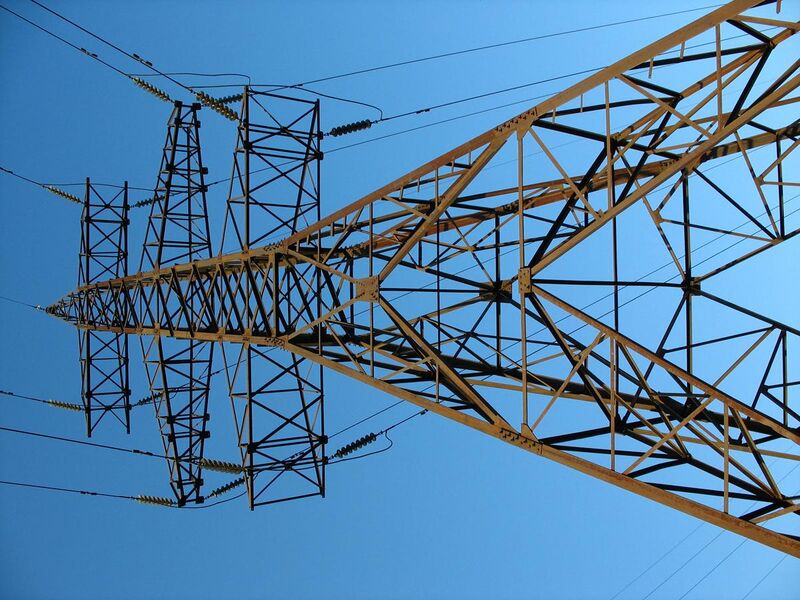 File:Anchor tower of overhead power line.jpg
