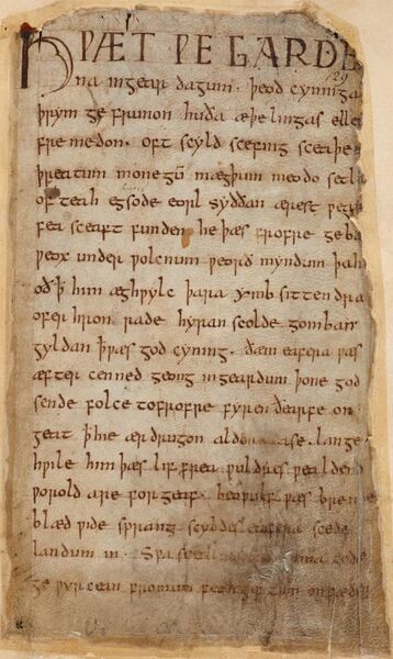 File:Beowulf Cotton MS Vitellius A XV f. 132r.jpg