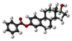 Estradiol benzoate molecule ball.png