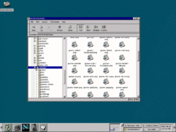 GNOME 1.0 (1999, 03) with file manager application.gif