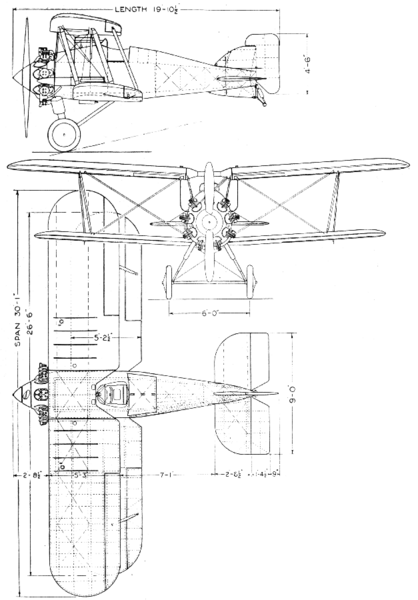 File:Gloster Gamecock II 3-view L'Air August 15,1927.png