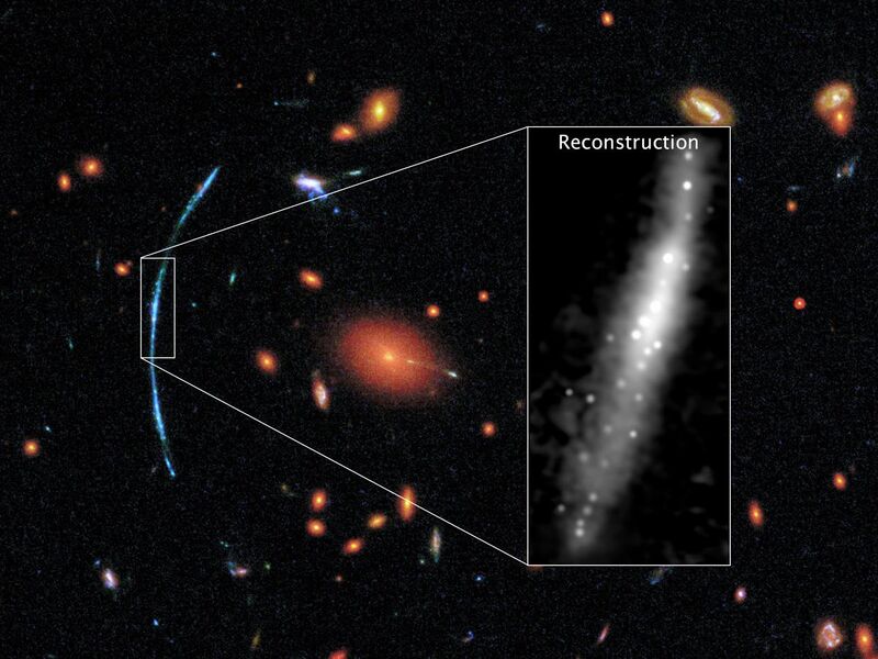 File:Hubble pushed beyond limits to spot clumps of new stars in distant galaxy.jpg
