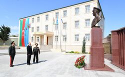 Ilham Aliyev viewed conditions created at newly-reconstructed Military Lyceum named after Jamshid Nakhchivanski 02.jpg