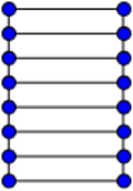 Ladder graph L8.svg
