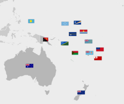 Map of Oceania with flags.svg