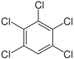 Pentachlorobenzene.svg