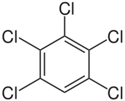 Pentachlorobenzene.svg