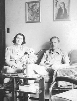 Sophie and Herbert in their New York apartment.jpg