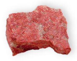 Thulite crystals