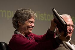 Alan Kay and the prototype of the Dynabook (3009206205).jpg