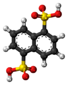 Ball-and-stick model of the Armstrong's acid molecule