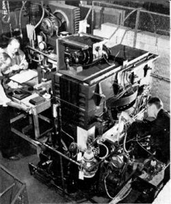 Photo of Kerst working on the first Betatron in 1942