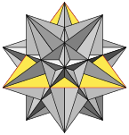 File:Great icosahedron (gray with yellow face).svg