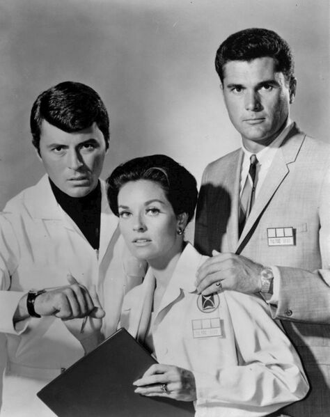 File:James Darren Lee Meriwether Robert Colbert Time Tunnel 1966.JPG