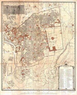 Old City of Jerusalem map by Survey of Palestine map 1-2,500.jpg