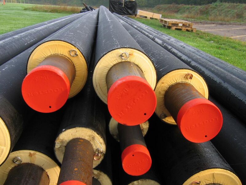 File:Pre-installation insulated underground pipes for district heating.jpg