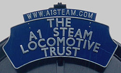 A1 Steam Locomotive Trust headboard on 60163 Tornado.jpg