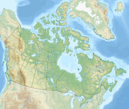 Map showing the location of Four Corners, Canada