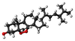 Ball-and-stick model of ergosterol peroxide