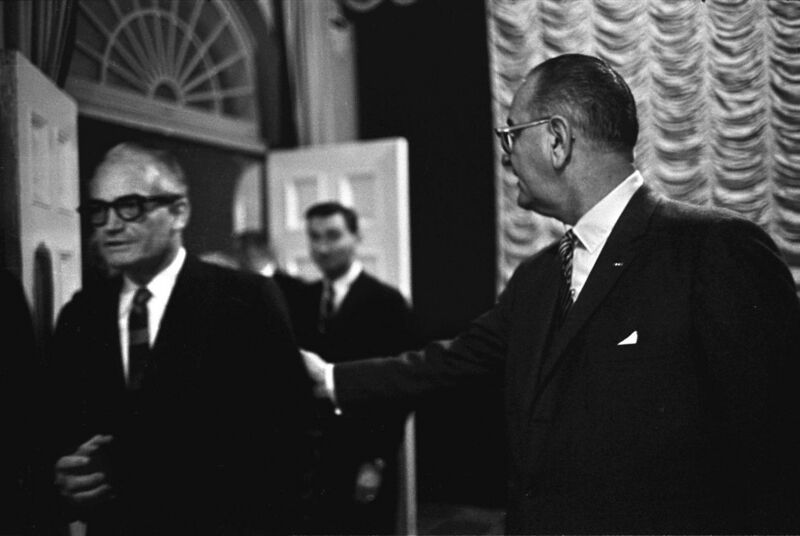 File:President Johnson and Senator Goldwater.jpg