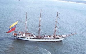 Simon Bolivar under sail