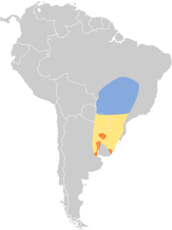 Sporophila palustris map.svg
