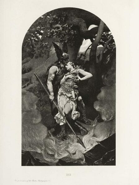 File:Wotan takes leave of Brunhild (1892) by Konrad Dielitz.jpg