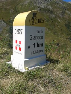 2015 Mountain pass cycling milestone - Glandon from La Chambre.jpg