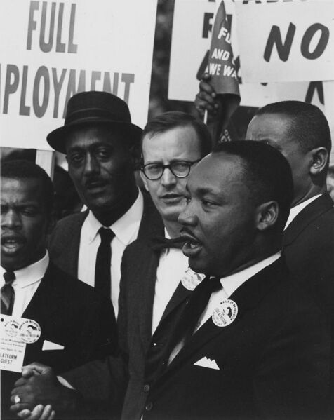 File:Dr. Martin Luther King Jr. at a civil rights march on Washington D.C. in 1963.jpg