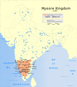 Indian Mysore Kingdom 1784 map.svg