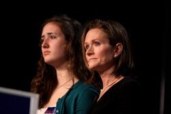 Karen Santorum and daughter Sarah Maria, Value Voters Summit 2011.jpg