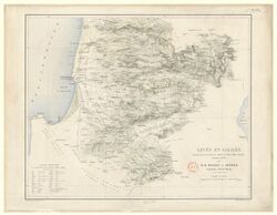 A detailed map of Galilee from the 19th century