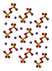 Ball-and-stick model of the crystal structure