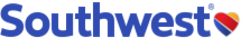 Logo (2014–present), consisting of the name "Southwest" in blue letters followed by a heart in yellow, red and blue diagonal stripes