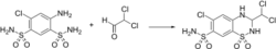 Trichlormethiazide synthesis.svg