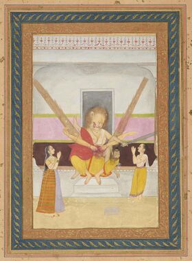 Indian School, late 18th century - Narasimha, the fourth avatar of Vishnu - RCIN 1005113.g - Royal Collection.jpg